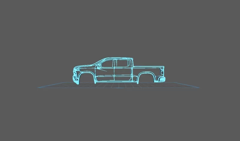 Chevrolet - Silverado 1500 2019 Wall Art - Model preview 1