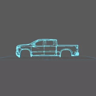 Chevrolet - Silverado 1500 2019 Wall Art