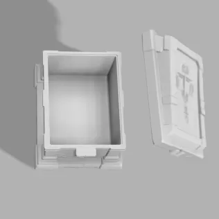 Cursed Tombstone Box - Gothic Halloween Container - Model thumbnail 5
