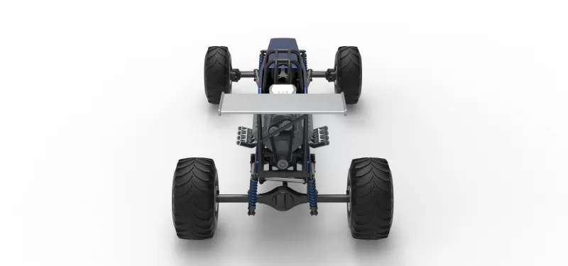 Vintage Mud dragster Scale 1:25 - Model preview 17
