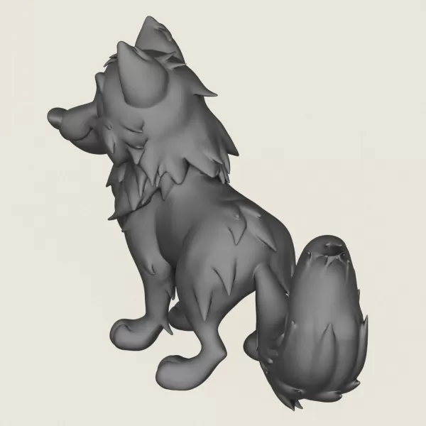 Wolf Toy Print Ready 3D Model - Model preview 5