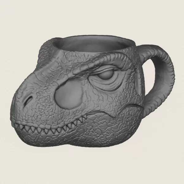 Dinosaur Milk Coffee Mug - Model preview 1