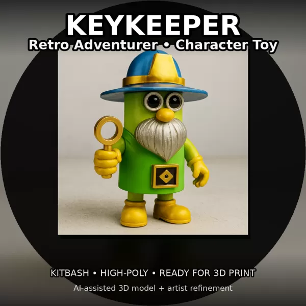 Kitbash Toy Heroes – High-Poly Character Pack (7 Figures) - Model preview 6