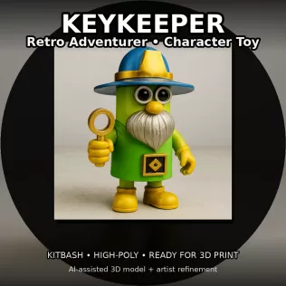 Kitbash Toy Heroes – High-Poly Character Pack (7 Figures) - Model thumbnail 6