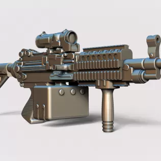 MK46 Light Machine Gun #RoZ - Model thumbnail 2