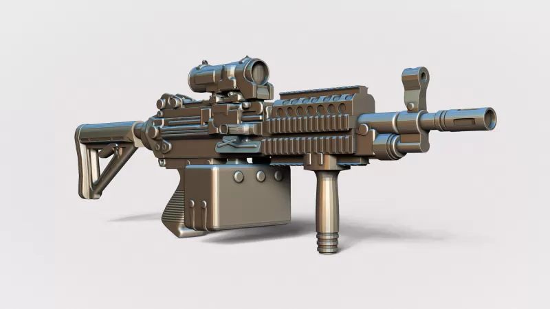 MK46 Light Machine Gun #RoZ - Model preview 2