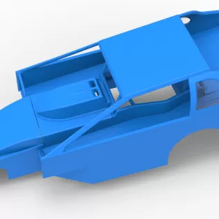 Shell of Northeast Dirt Modified stock car Version 2 Scale 1:25 - Model thumbnail 2