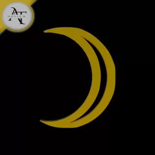 Simple Moon Symbol - 2D Art