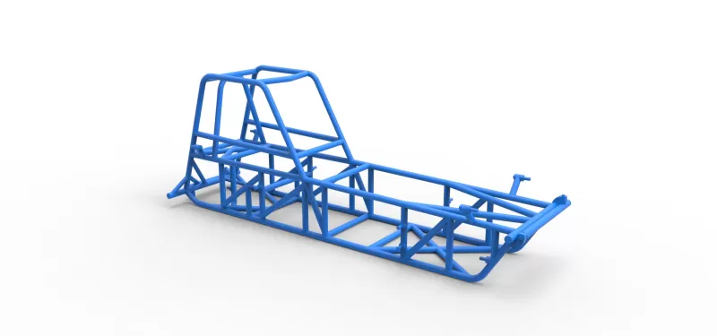 Frame of Vintage Dirt Modified stock car Version 2 Scale 1:25 - Model preview 15