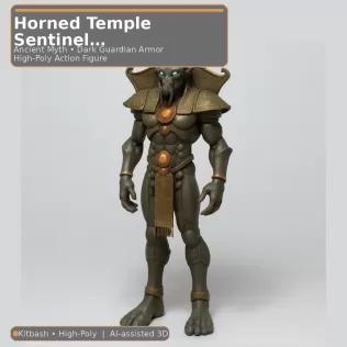 Desert Relic Guardians – 10 Character Kitbash Collection - Model thumbnail 4
