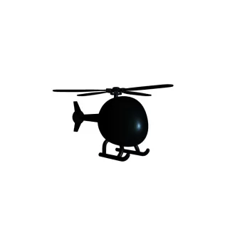 Decorative Helicopter 3D Printable Model - Model thumbnail 4