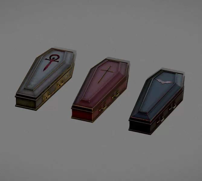 Halloween Coffin Decoration - Model preview 2