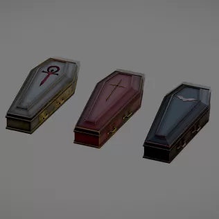Halloween Coffin Decoration - Model thumbnail 2