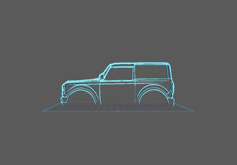 Ford - Bronco Wall Art - Model preview 2