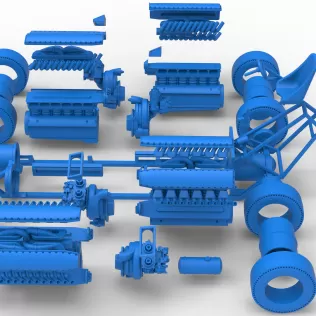 Vintage AWD Dragster Scale 1:25 - Model thumbnail 29