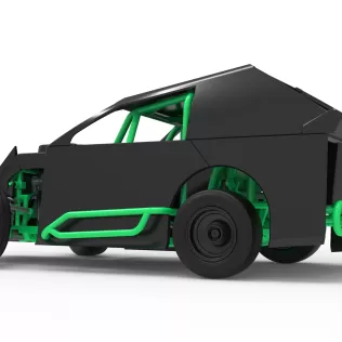 Mod Lite Race car while turning Scale 1:25 - Model thumbnail 13