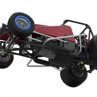 Vintage Dirt Silver Crown Car Scale 1:25 - Model thumbnail 3