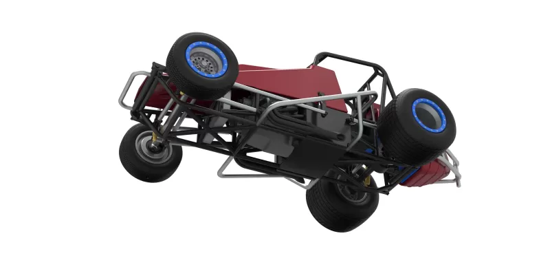 Vintage Dirt Silver Crown Car Scale 1:25 - Model preview 3