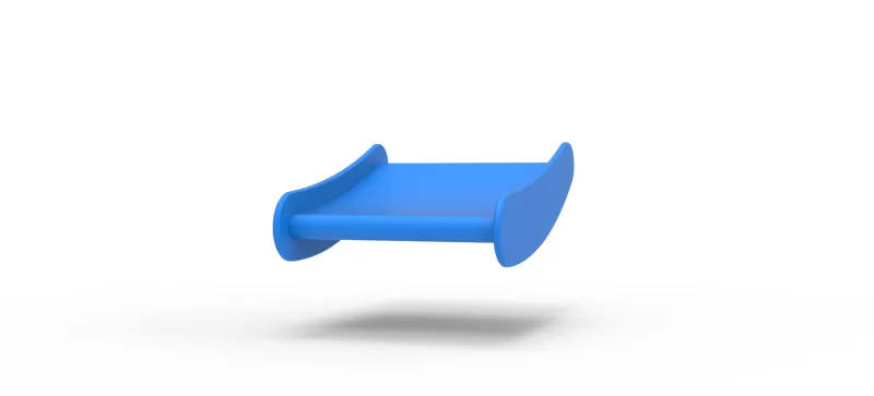 Wing of Vintage Winged Supermodified stock car Scale 1:25 - Model preview 4