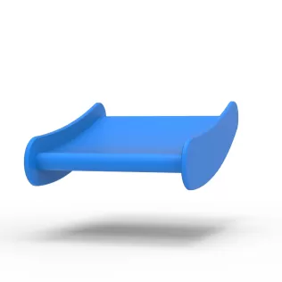 Wing of Vintage Winged Supermodified stock car Scale 1:25 - Model thumbnail 4