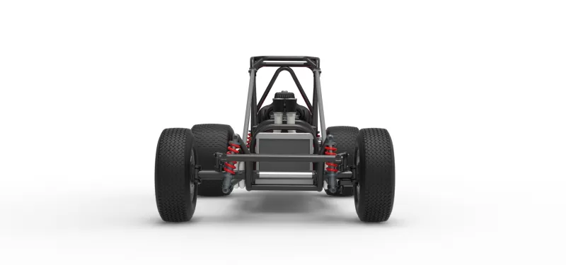 Dirt Silver Crown Champ car Base Scale 1:25 - Model preview 7