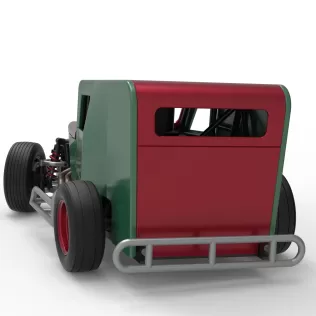 Dwarf car while turning Scale 1:25 - Model thumbnail 14