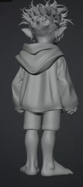 monster mit grossen füssen - Model preview 3