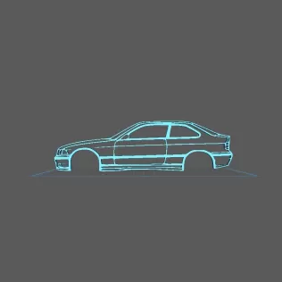 BMW - E36 Compact Wall Art