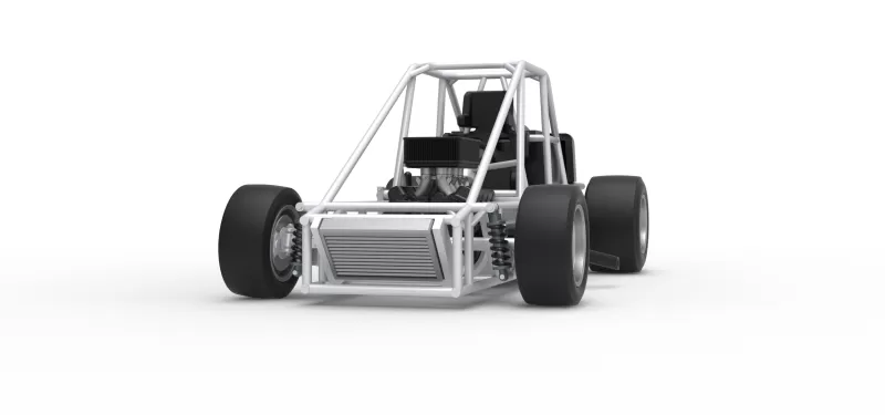 Experimental Pavement Silver Crown Car Base Version 3 Scale 1:25 - Model preview 6