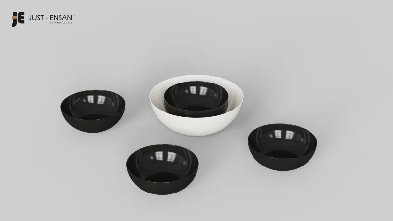 Porcelain Bowl Set - Model preview 5