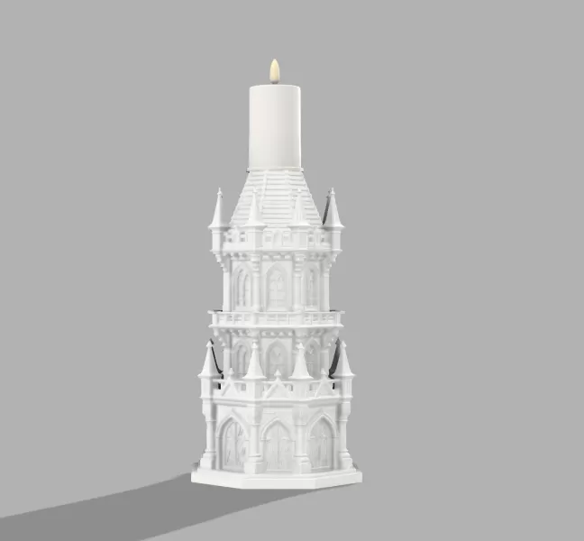 Gothic Candle Tower – Bastion - Model preview 4