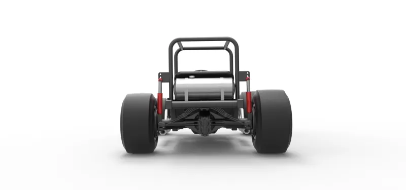 Vintage Supermodified stock car Base Version 2 Scale 1:25 - Model preview 16
