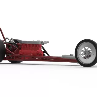 Vintage Front engine dragster Base Version 6 Scale 1:25 - Model thumbnail 25