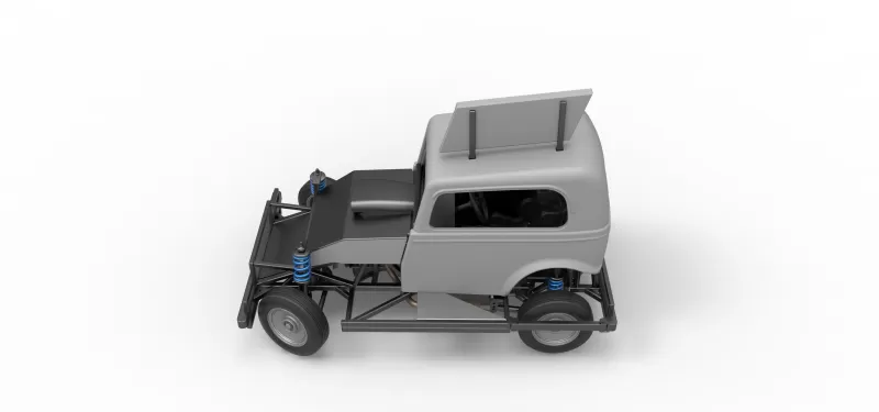 New Zealand Ministock car while turning Scale 1:25 - Model preview 10