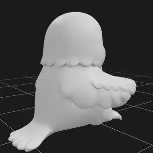 Parrot Holding Gift Basket - Model thumbnail 4