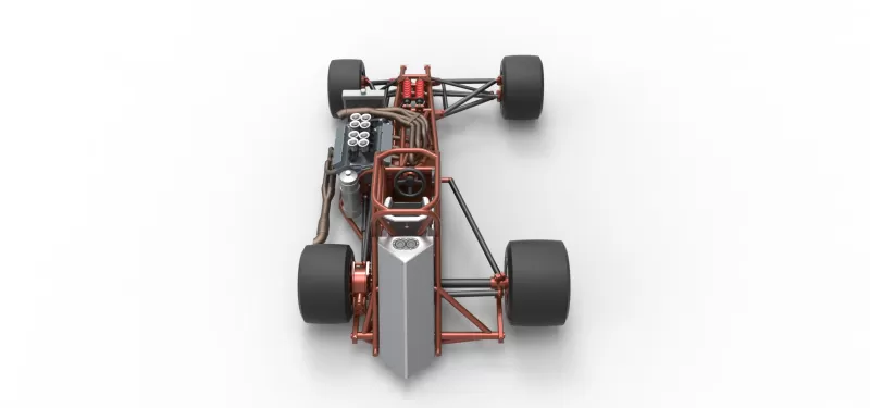 Supermodified front engine race car Base Version 3 Scale 1:25 - Model preview 17