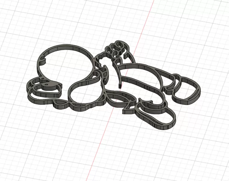 Silhouette de Yoshi - Mario - Model preview 2