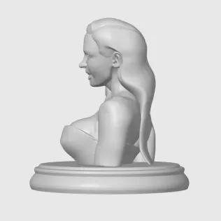 Megan Fox 3D Bust Print - Model thumbnail 4