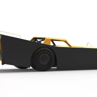 Vintage Dirt late model Race car V5 while turning Scale 1:25 - Model thumbnail 21