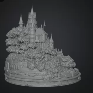 Blossom Crown Castle STL File for 3D Print - Model thumbnail 12