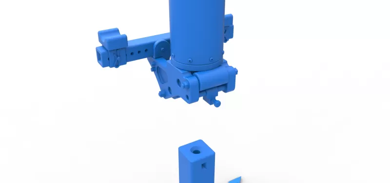 Bumper Jack for race car Scale 1:25 - Model preview 12