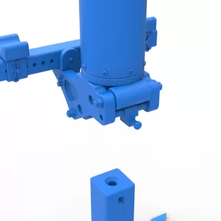 Bumper Jack for race car Scale 1:25 - Model thumbnail 12