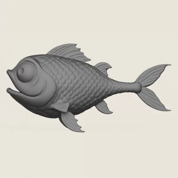 Fish 08 Print Ready 3D Model - Model preview 3