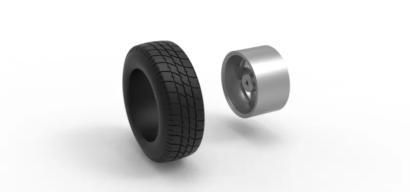 Rear wheel of BriSCA Formula 2 Stock Car Scale 1:25 - Model preview 11