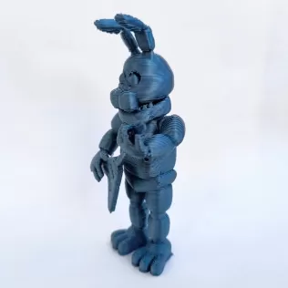 Bonnie – Guitar Pose (FNAF Fan Art STL) - Model thumbnail 4