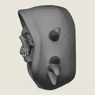 Horror Skull Print Ready 3D Model - Model thumbnail 3