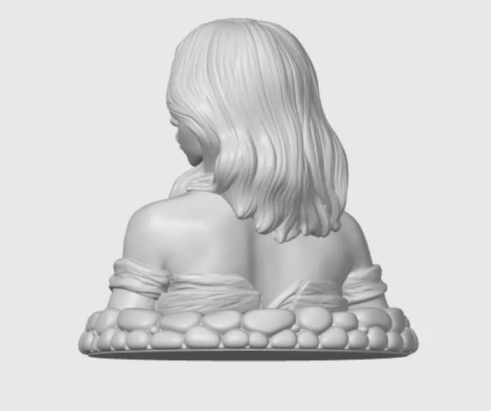 Sydney Sweeney 3D Bust - Model preview 6