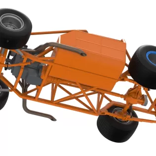 Vintage Dirt late model Race car Base Version 4 Scale 1:25 - Model thumbnail 3