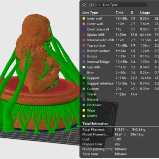 Keira Knightley 3D Bust Print - Model thumbnail 8