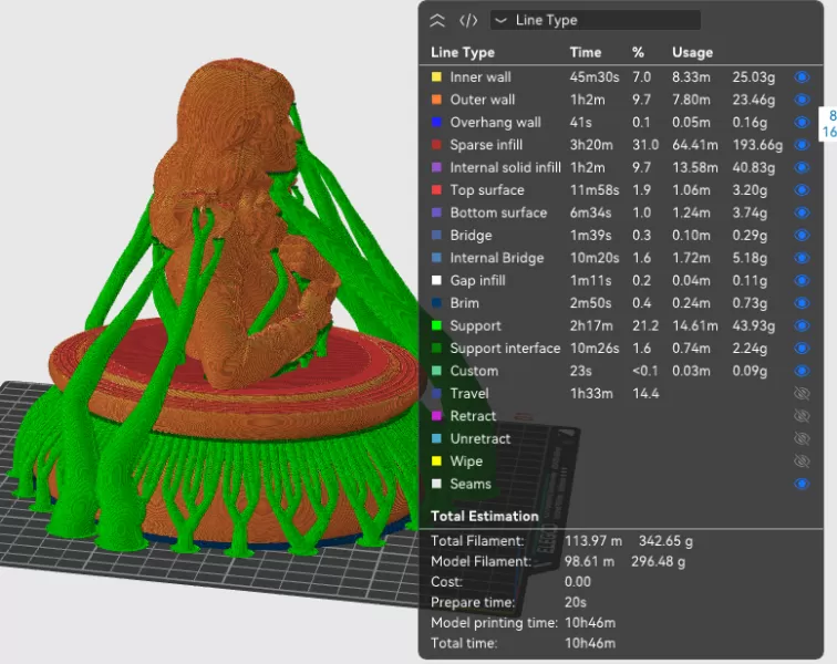 Keira Knightley 3D Bust Print - Model preview 8
